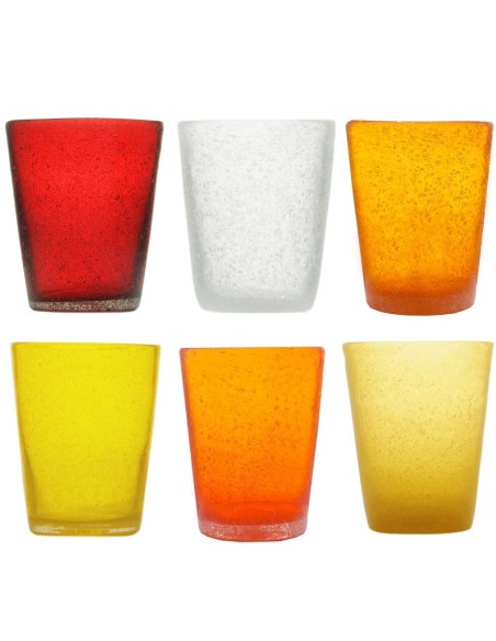 MEMENTO SET 6 BICCHIERI ACQUA 30 CL - SUNSET