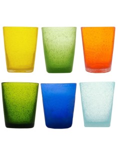 MEMENTO SET 6 BICCHIERI ACQUA 30 CL - COLORATO