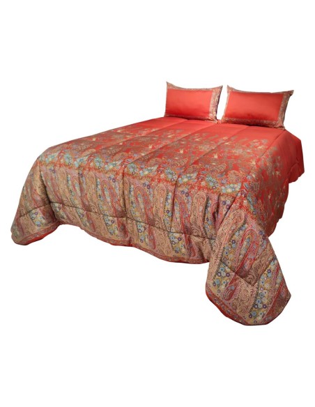 ETRO TRAPUNTA MATRIMONIALE IN RASO 270 X 270 CM E 2 FEDERE ARREDO - DEGRADE'