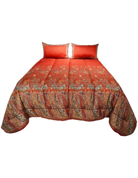 ETRO TRAPUNTA MATRIMONIALE IN RASO 270 X 270 CM E 2 FEDERE ARREDO - DEGRADE'