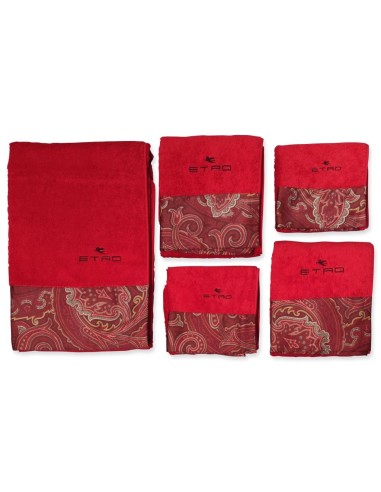 ETRO COMPLETO BAGNO 6 PEZZI IN SPUGNA DI COTONE...