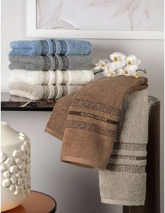 BORBONESE SET 2 ASCIUGAMANI VISO E OSPITE - MINIMAL