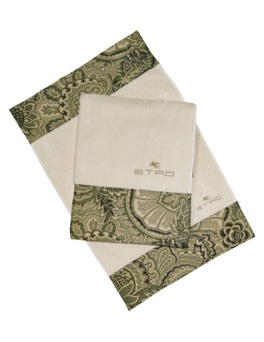 ETRO SET 2 ASCIUGAMANI VISO E OSPITE IN SPUGNA...