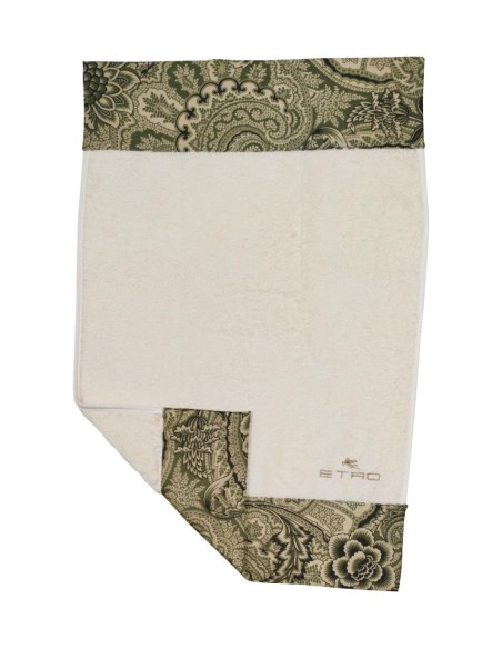 ETRO SET 2 ASCIUGAMANI VISO E OSPITE IN SPUGNA DI COTONE - BLOOM