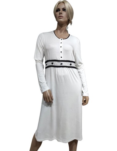 ROSA POIS CAMCIA DA NOTTE DONNA SERAFINO MANCIA...