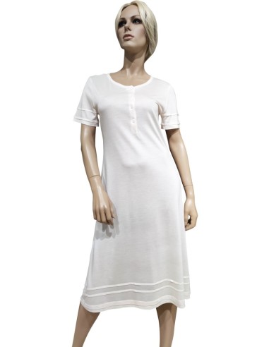 BISBIGLI CAMICIA DA NOTTE DONNA MEZZA MANICA...