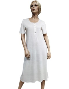 BISBIGLI CAMICIA DA NOTTE DONNA SERAFINO MEZZA MANICA IN...