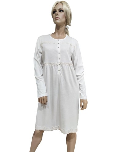 MANAM CAMICIA DA NOTTE DONNA SERAFINO MANICA...