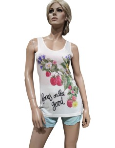 DOREMI' PIGIAMA DONNA SPALLA LARGA E PANTALONCINO