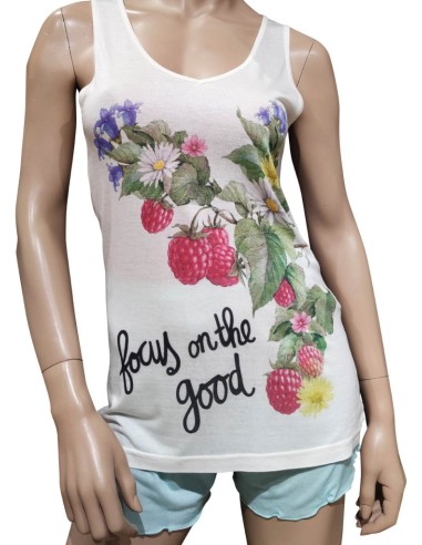 DOREMI' PIGIAMA DONNA SPALLA LARGA E PANTALONCINO