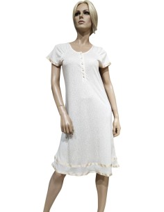 ALBA CAMICIA DA NOTTE DONNA SERAFINO MEZZA MANICA IN...