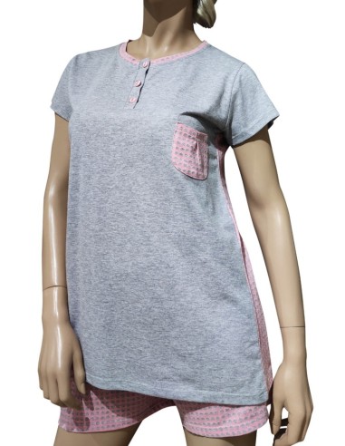 ROSA E MENTA PIGIAMA DONNA SERAFINO, MEZZA...