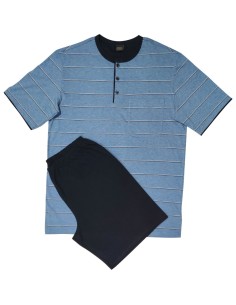 SCHIESSER PIGIAMA UOMO SERAFINO MEZZA MANICA E...