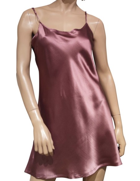 DOLCI CHICCHE COMPLETO LINGERIE DONNA VESTAGLIA E SOTTOVESTE 100% SETA