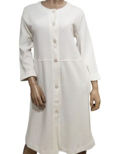 ROSA E MENTA VESTAGLIA DONNA CON BOTTONI, MANICA A 3/4 IN... 2