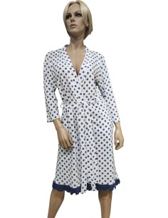 ROSA E MENTA VESTAGLIA DA CAMERA A KIMONO MANICA LUNGA -...