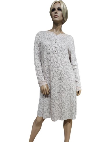 TATA' CAMICIA DA NOTTE DONNA SERAFINO MANICA...