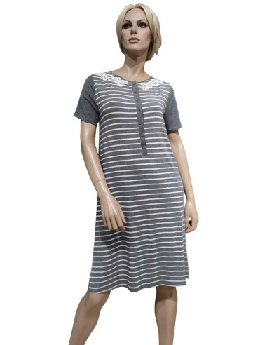 TATÀ CAMICIA DA NOTTE DONNA SERAFINO MANICA...