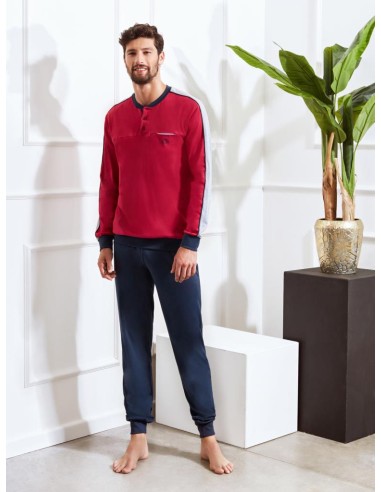 QBO PIGIAMA UOMO SERAFINO MANICA LUNGA E...