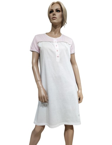 ROSA E MENTA CAMICIA DA NOTTE DONNA SERAFINO...
