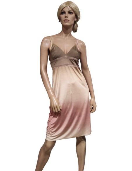 MILLENOTTI COMPLETO LINGERIE DONNA VESTAGLIA E SOTTOVESTE IN VISCOSA - LUCY