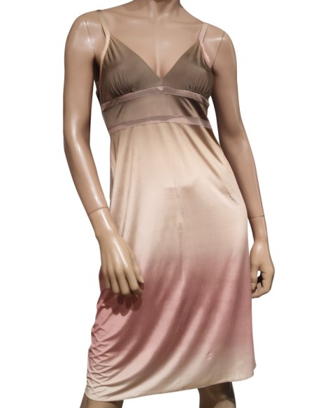 MILLENOTTI COMPLETO LINGERIE DONNA VESTAGLIA E SOTTOVESTE IN VISCOSA - LUCY