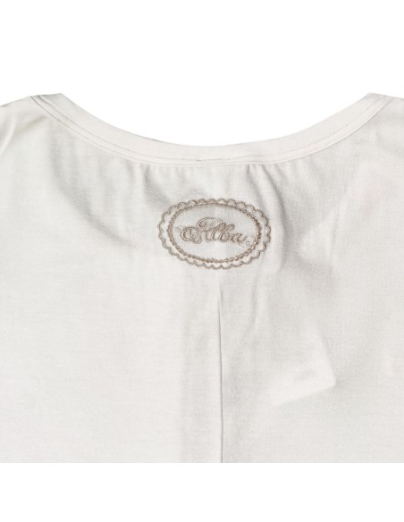 ALBA CAMICIA DA NOTTE DONNA SERAFINO MEZZA MANICA IN VISCOSA