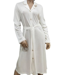 ALBA VESTAGLIA ABBOTTONATA DONNA MANICA LUNGA IN MICROMODAL 2