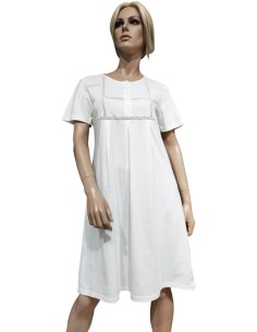 ALBA CAMICIA DA NOTTE DONNA SERAFINO MEZZA MANICA IN COTONE