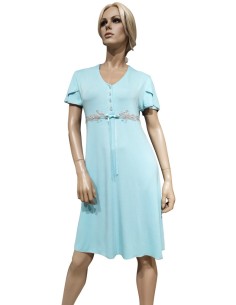 ALBA CAMICIA DA NOTTE DONNA SERAFINO MEZZA MANICA IN VISCOSA