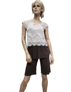 TATÀ PIGIAMA DONNA GIROGOLA, MEZZA MANICA E PANTALONCINO...