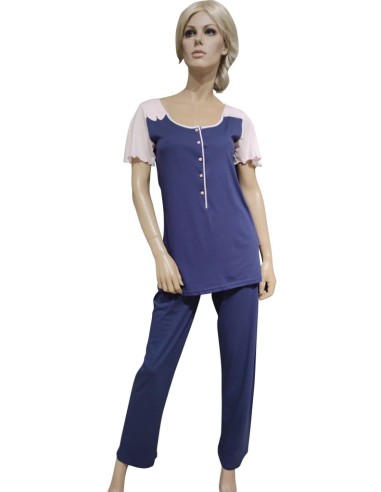 HARMONY PIGIAMA DONNA SERAFINO, MEZZA MANICA E...