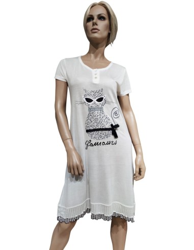 DOLCI CHICCHE CAMICIA DA NOTTE DONNA SERAFINO...