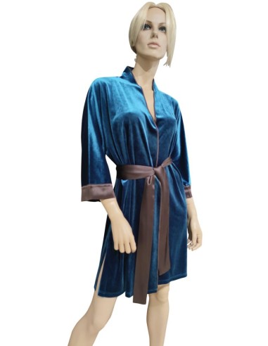 ANNETTE VESTAGLIA DONNA IN VELLUTO A MANICA LUNGA