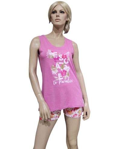 HARMONY PIGIAMA DONNA SPALLA LARGA E PANTALONCINO