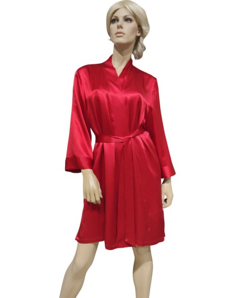 SELITE COMPLETO LINGERIE DONNA VESTAGLIA E SOTTOVESTE 100% SETA - NEWBASIC