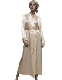 SELITE VESTAGLIA DONNA LUNGA SCIALLATA 100% SETA - NEWBASIC