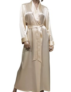 SELITE VESTAGLIA DONNA LUNGA SCIALLATA 100% SETA - NEWBASIC 2