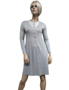 TATA' CAMICIA DA NOTTE DONNA MANICA LUNGA SERAFINO IN...