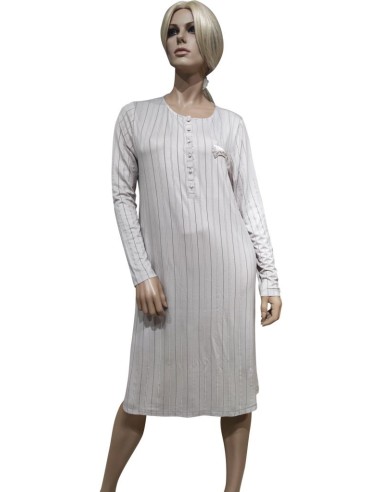 TATA' CAMICIA DA NOTTE DONNA SERAFINO MANICA...