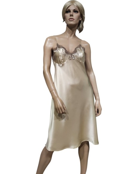 SELITE COMPLETO LINGERIE DONNA VESTAGLIA E SOTTOVESTE 100% SETA - SALOME'