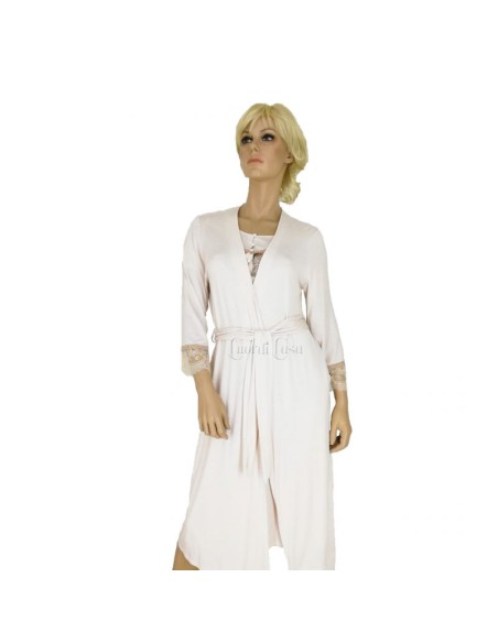 TATA' VESTAGLIA DONNA DA CAMERA KIMONO MANICA 3/4 - VITTORIA