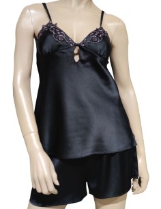 ALBA BABY DOLL DONNA SPALLA STRETTA E PANTALONCINO IN SETA 2