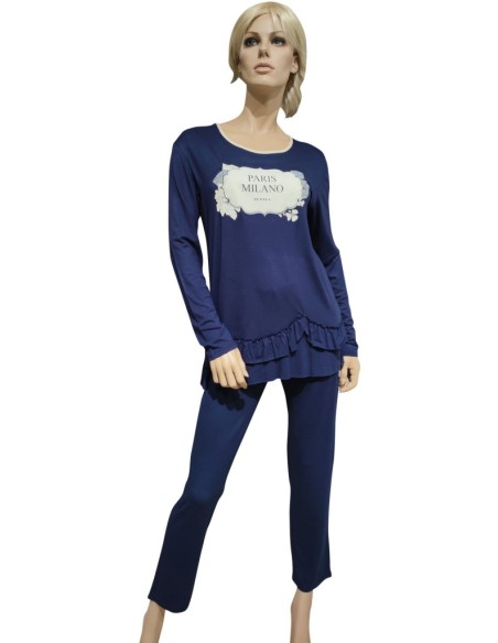 PEPITA PIGIAMA DONNA GIROGOLA, MANICA LUNGA E PANTALONE LUNGO - MARTRE2