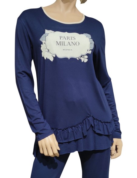 PEPITA PIGIAMA DONNA GIROGOLA, MANICA LUNGA E PANTALONE LUNGO - MARTRE2