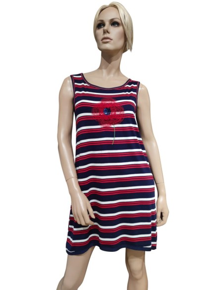 PEPITA CAMICIA DA NOTTE DONNA SPALLA LARGA IN VISCOSA - JUDY