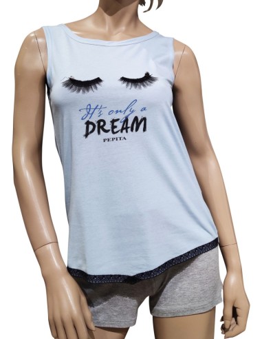 PEPITA PIGIAMA DONNA SPALLA LARGA E...