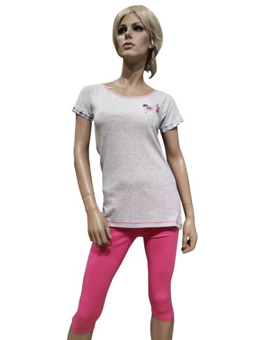 KICCHE YOUNG PIGIAMA DONNA GIROGOLA MEZZA...
