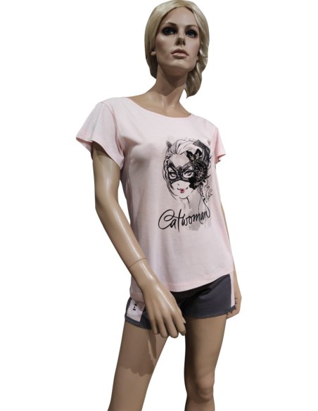 PEPITA PIGIAMA DONNA GIROGOLA MEZZA MANICA E PANTALONCINO - SHARON