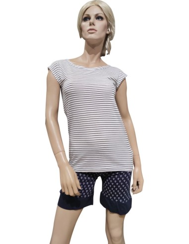 KICCHE YOUNG PIGIAMA DONNA GIROGOLA MEZZA...